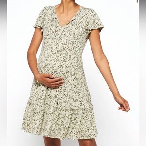 Kaileigh Madeline Maternity Knit Tiered Dress